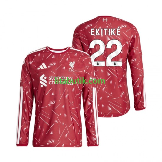 Liverpool Hugo Ekitike 22 Män Hemma Fotbollströja 2026-2027 Långärmad