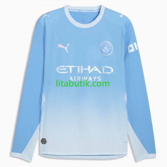 Manchester City Män Hemma Fotbollströja 2026-2027 Långärmad
