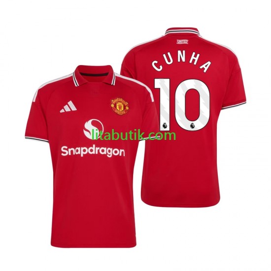 Manchester United Matheus Cunha 10 Män Hemma Fotbollströja 2026-2027 Kortärmad