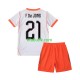 Nederländerna Frenkie de Jong 21 Barn Borta Fotbollströja VM 2026 Kortärmad