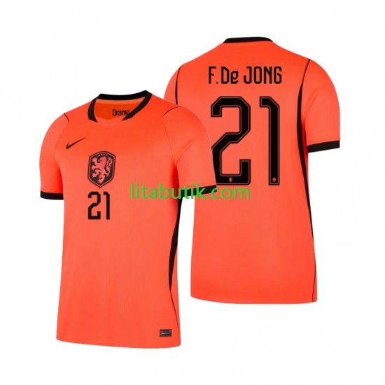 Nederländerna Frenkie de Jong 21 Män Hemma Fotbollströja VM 2026 Kortärmad
