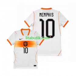 Nederländerna Memphis Depay 10 Män Borta Fotbollströja VM 2026 Kortärmad Nederländerna Memphis Depay 10 Män Borta Fotbollströja VM 2026 Kortärmad