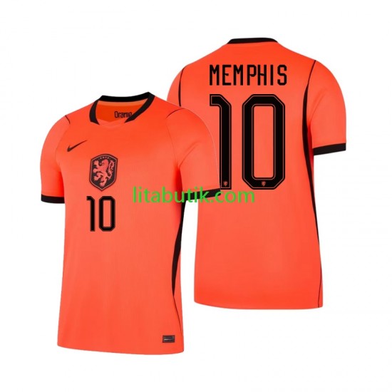 Nederländerna Memphis Depay 10 Män Hemma Fotbollströja VM 2026 Kortärmad
