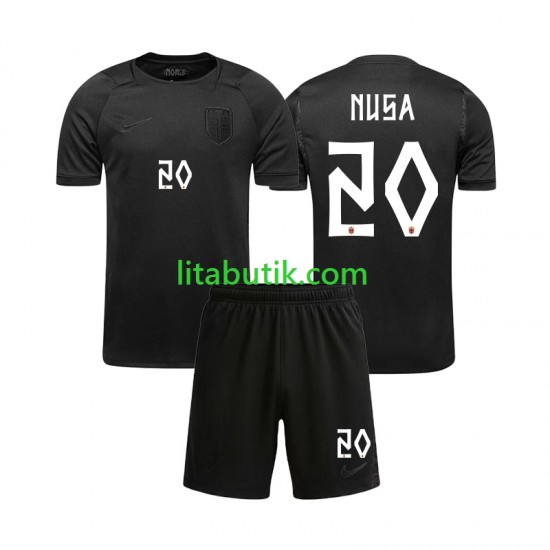 Norge Antonio NUSA 20 Barn Borta Fotbollströja VM 2026 Kortärmad