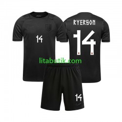 Norge Julian Ryerson 14 Barn Borta Fotbollströja VM 2026 Kortärmad Norge Julian Ryerson 14 Barn Borta Fotbollströja VM 2026 Kortärmad