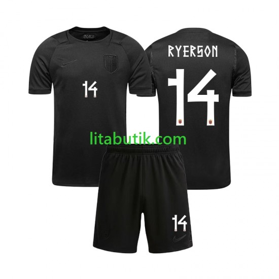 Norge Julian Ryerson 14 Barn Borta Fotbollströja VM 2026 Kortärmad