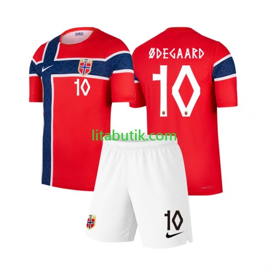 Norge Martin Odegaard 10 Barn Hemma Fotbollströja VM 2026 Kortärmad