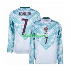 Portugal Cristiano Ronaldo 7 Män Borta Fotbollströja VM 2026 Långärmad