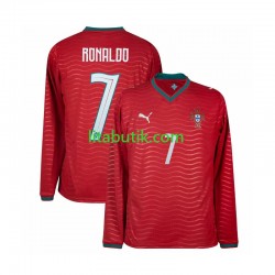 Portugal Cristiano Ronaldo 7 Män Hemma Fotbollströja VM 2026 Långärmad
