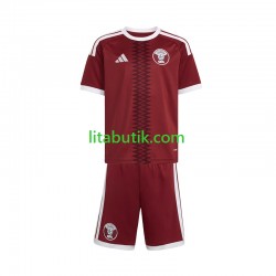 Qatar Barn Hemma Fotbollströja 2026 Kortärmad Qatar Barn Hemma Fotbollströja 2026 Kortärmad