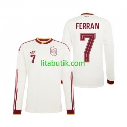 Spanien Ferran Torres 7 Män Borta Fotbollströja VM 2026 Långärmad