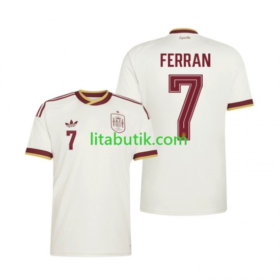 Spanien Ferran Torres 7 Män Borta Fotbollströja VM 2026 Kortärmad