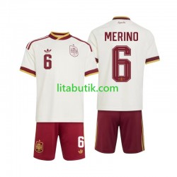 Spanien Mikel Merino 6 Barn Borta Fotbollströja VM 2026 Kortärmad