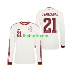 Spanien Mikel Oyarzabal 21 Män Borta Fotbollströja VM 2026 Långärmad