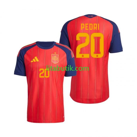Spanien Pedri 20 Män Hemma Fotbollströja VM 2026 Kortärmad