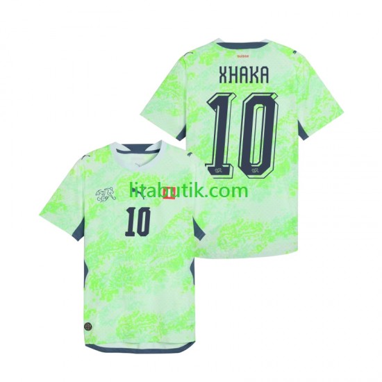 Schweiz Granit Xhaka 10 Män Borta Fotbollströja VM 2026 Kortärmad