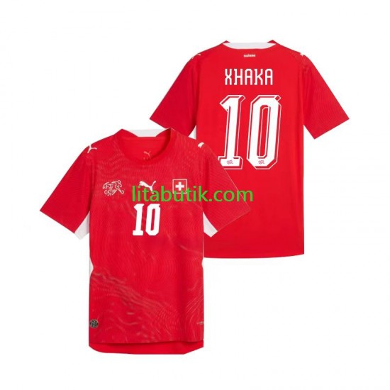 Schweiz Granit Xhaka 10 Män Hemma Fotbollströja VM 2026 Kortärmad