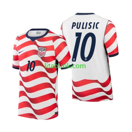USA Christian Pulisic 10 Män Hemma Fotbollströja VM 2026 Kortärmad