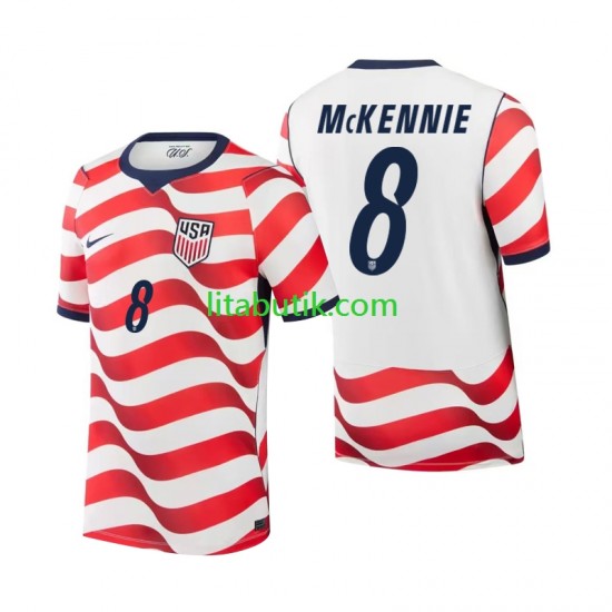 USA Weston McKennie 8 Män Hemma Fotbollströja VM 2026 Kortärmad