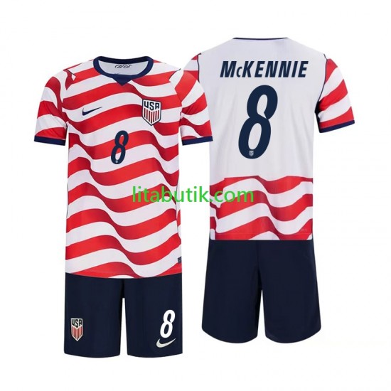 USA Weston McKennie 8 Barn Hemma Fotbollströja VM 2026 Kortärmad