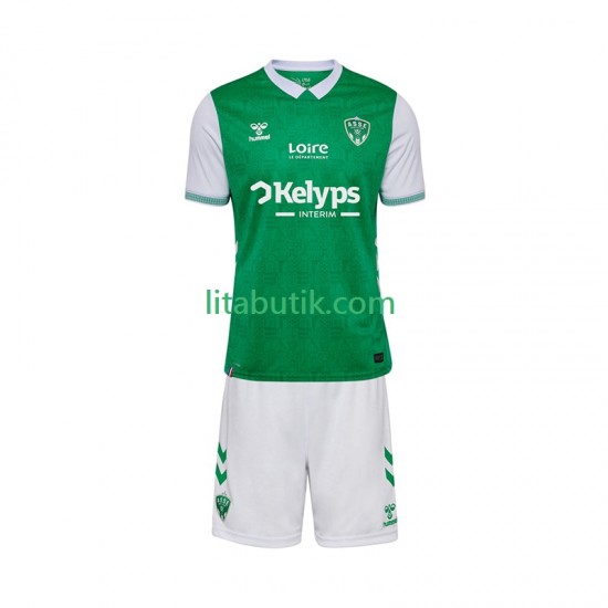 AS Saint-Etienne Barn Hemma Fotbollströja 2025-2026 Kortärmad