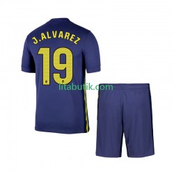 Atlético Madrid Julian Alvarez 19 Barn Borta Fotbollströja 2025-2026 Kortärmad