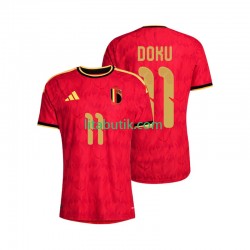 Belgien Jeremy Doku 11 Män Hemma Fotbollströja VM 2026 Kortärmad
