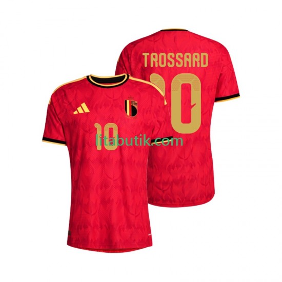 Belgien Leandro Trossard 10 Män Hemma Fotbollströja VM 2026 Kortärmad