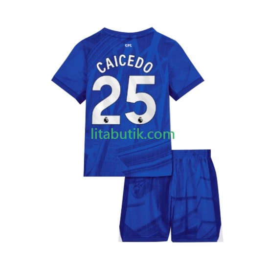Chelsea Moises Caicedo 25 Barn Hemma Fotbollströja 2025-2026 Kortärmad