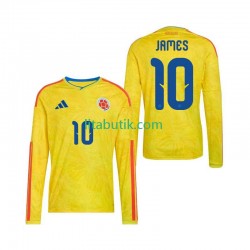 Colombia James Rodriguez 10 Män Hemma Fotbollströja VM 2026 Långärmad Colombia James Rodriguez 10 Män Hemma Fotbollströja VM 2026 Långärmad