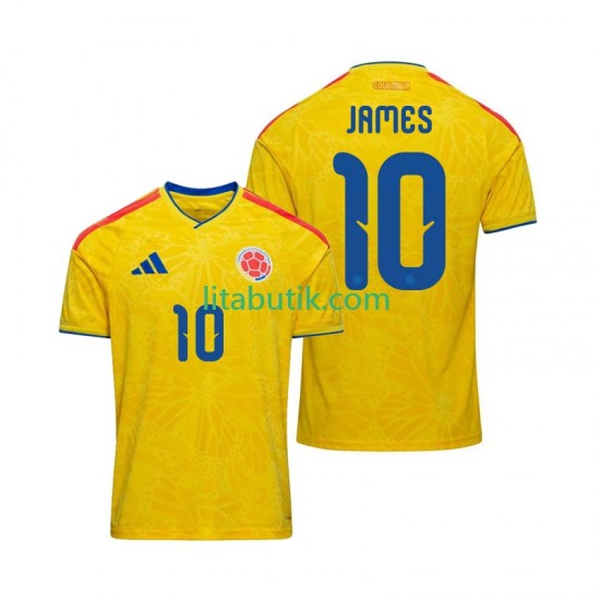 Colombia James Rodriguez 10 Män Hemma Fotbollströja VM 2026 Kortärmad