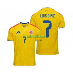 Colombia Luis Diaz 7 Män Hemma Fotbollströja VM 2026 Kortärmad Colombia Luis Diaz 7 Män Hemma Fotbollströja VM 2026 Kortärmad