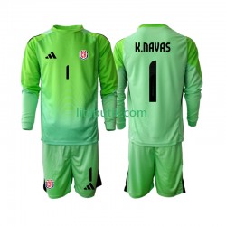 Costa Rica Keylor Navas 1 Målvakt Barn Hemma Fotbollströja 2025 Långärmad Costa Rica Keylor Navas 1 Målvakt Barn Hemma Fotbollströja 2025 Långärmad