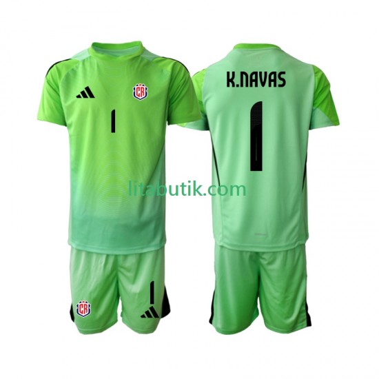 Costa Rica Keylor Navas 1 Målvakt Barn Hemma Fotbollströja 2025 Kortärmad