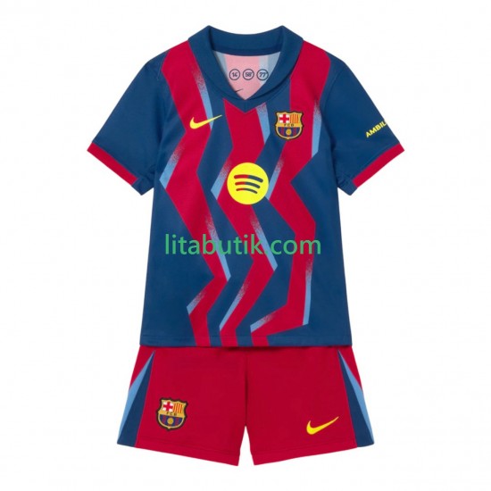 FC Barcelona Barn Fjärde Fotbollströja 2025-2026 Kortärmad