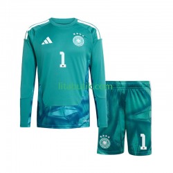 Tyskland Manuel Neuer 1 Målvakt Barn Hemma Fotbollströja VM 2026 Långärmad