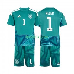 Tyskland Manuel Neuer 1 Målvakt Barn Hemma Fotbollströja VM 2026 Kortärmad Tyskland Manuel Neuer 1 Målvakt Barn Hemma Fotbollströja VM 2026 Kortärmad