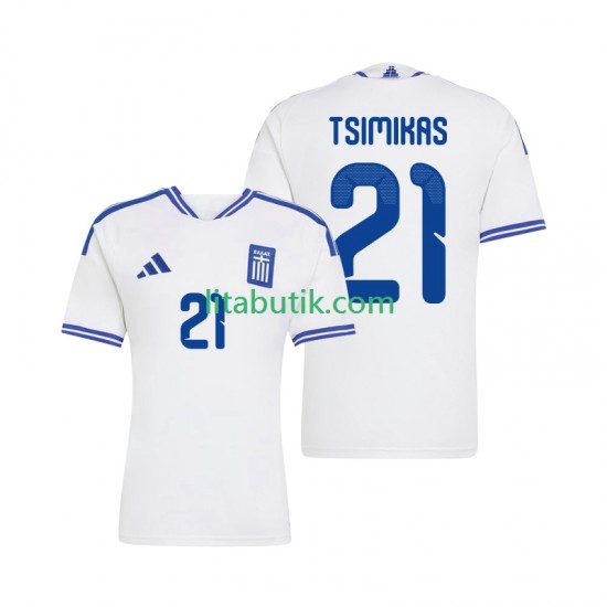 Grekland Konstantinos Tsimikas 21 Män Hemma Fotbollströja 2026 Kortärmad