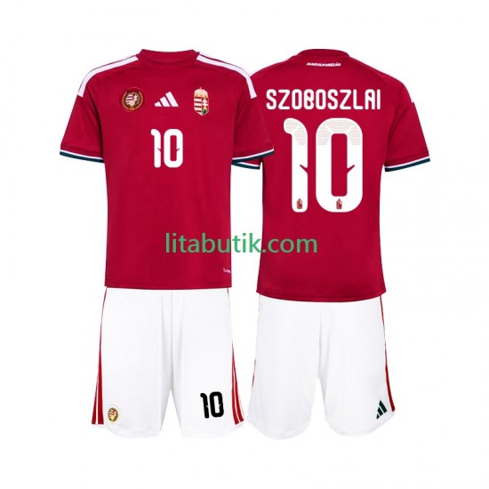 Ungern Szoboszlai 10 Barn Hemma Fotbollströja VM 2026 Kortärmad
