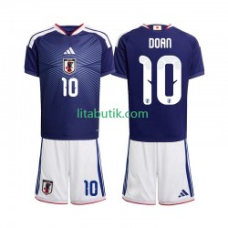 Japan Ritsu Doan 10 Barn Hemma Fotbollströja VM 2026 Kortärmad Japan Ritsu Doan 10 Barn Hemma Fotbollströja VM 2026 Kortärmad