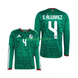 Mexiko Edson Alvarez 4 Män Hemma Fotbollströja VM 2026 Långärmad Mexiko Edson Alvarez 4 Män Hemma Fotbollströja VM 2026 Långärmad