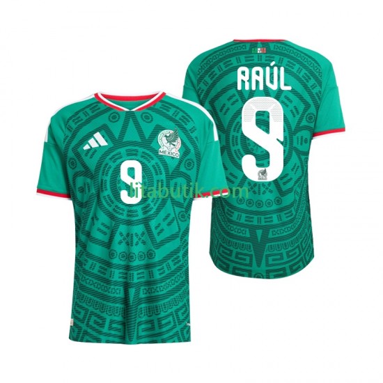 Mexiko Raul Jimenez 9 Män Hemma Fotbollströja VM 2026 Kortärmad