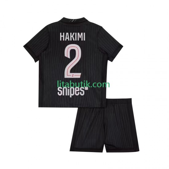 Paris Saint-Germain Achraf Hakimi 2 Barn Fjärde Fotbollströja 2025-2026 Kortärmad