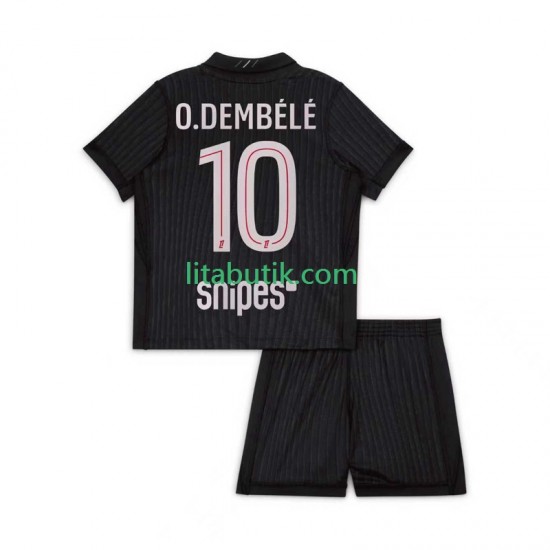 Paris Saint-Germain Ousmane Dembele 10 Barn Fjärde Fotbollströja 2025-2026 Kortärmad