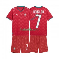 Portugal Cristiano Ronaldo 7 Barn Hemma Fotbollströja VM 2026 Kortärmad
