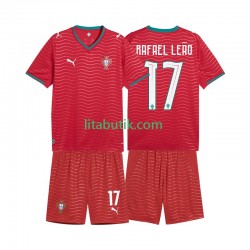 Portugal Rafael Leao 17 Barn Hemma Fotbollströja VM 2026 Kortärmad Portugal Rafael Leao 17 Barn Hemma Fotbollströja VM 2026 Kortärmad