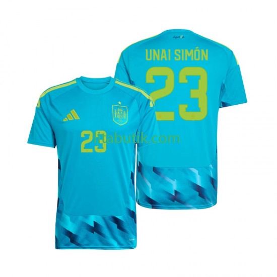 Spanien Unai Simon 23 Målvakt Män Hemma Fotbollströja VM 2026 Kortärmad