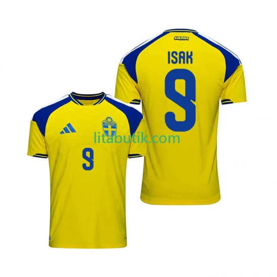 Sverige Isak 9 Män Hemma Fotbollströja 2026 Kortärmad