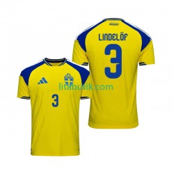 Sverige Victor Lindelof 3 Män Hemma Fotbollströja 2026 Kortärmad