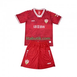 VfB Stuttgart Barn Borta Fotbollströja 2025-2026 Kortärmad VfB Stuttgart Barn Borta Fotbollströja 2025-2026 Kortärmad